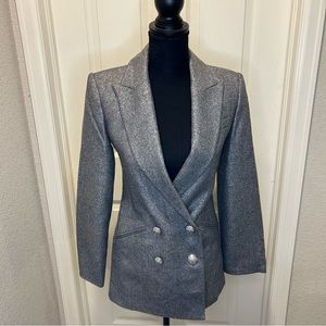 Veronica Beard Silver Gray Blazer